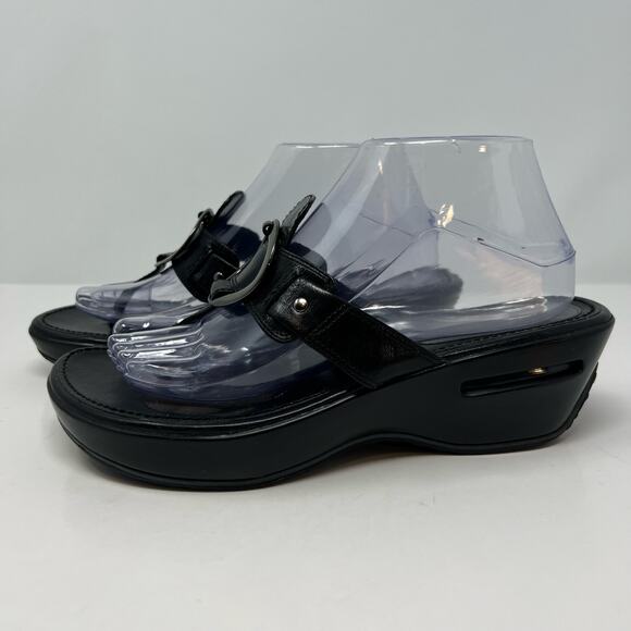 Cole Hann Nike Air Sandals Women's Size 9B Black Leather G Series - Picture 5 of 13